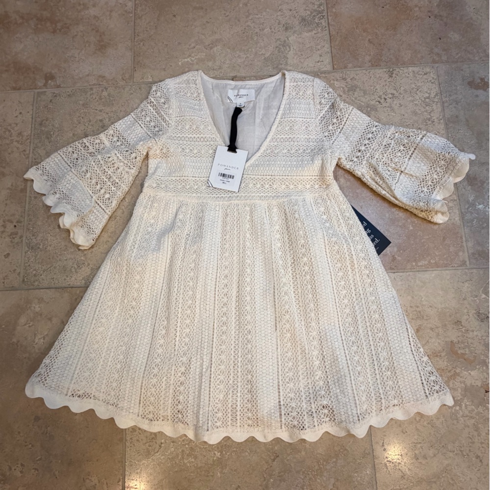 Pomander Place Ivory Lace Linnea Dress- NWT